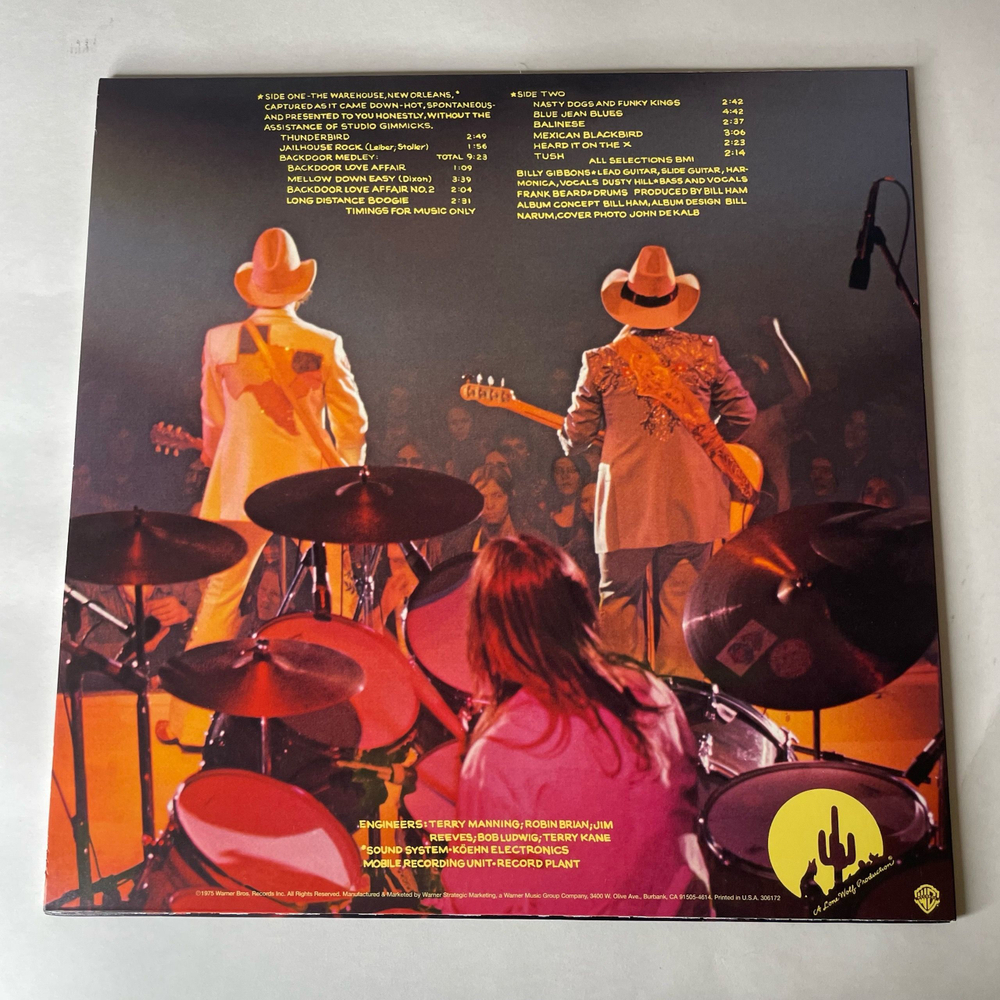 Винтажная виниловая пластинка LP ZZ Top Fandango (США 2008)