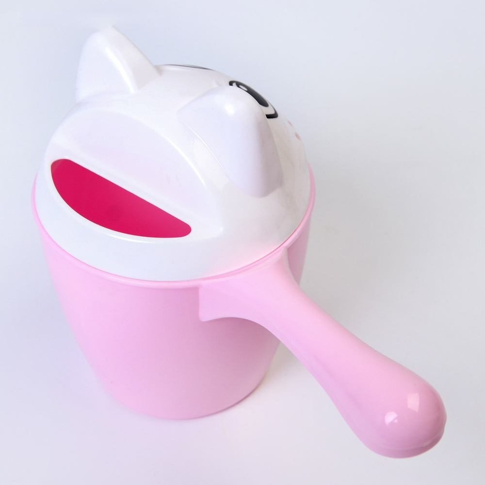 Ковш с крышкой "Котофей" (розовый) М6475