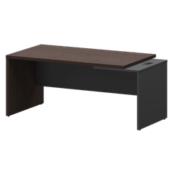 Стол руководителя правый KZ-18R Дуб венге/Графит 1800x900x750 Кортез