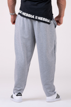 Штаны NEBBIA Beast Mode On iconic sweatpants 186 GREY