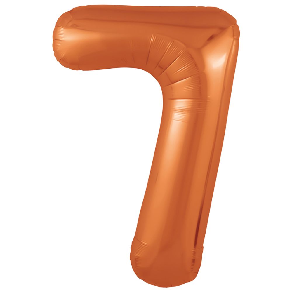 Agura Шар 40'' / 102 см "Цифра 7" Slim Папайя (БГ-60)