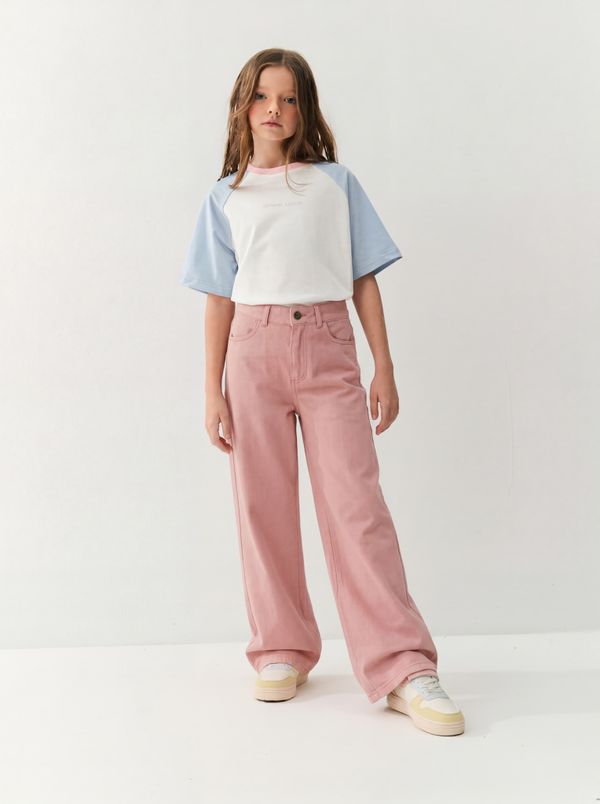 Брюки палаццо джинсовые 