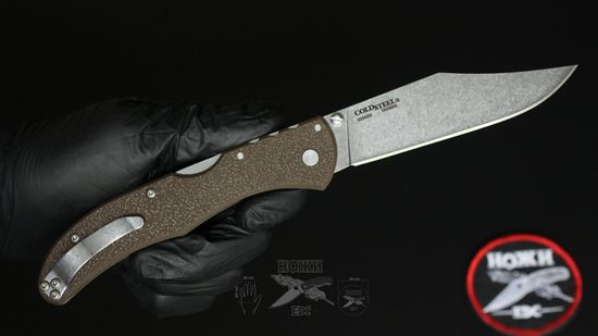Складной нож Cold Steel 20KR9 Range Boss Flat Dark Earth c клинком из стали 4034 Stainless Steel, рукоять GRN