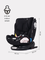 Автокресло C05001 "GT" isofix Top Tether группа 0+-1-2-3  (0-36 кг) black