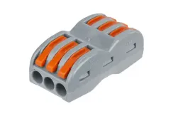 Клемма Navigator NTC-R 3*3*4 с рычагами серая 32815