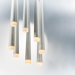 807086 Подвес PUNTO 8х25W G9 ХРОМ/БЕЛЫЙ