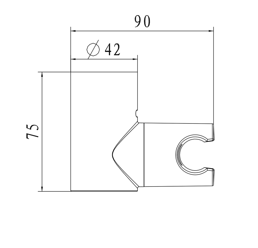 Настенный держатель WONZON & WOGHAND, Хром (WW-994224-CR)