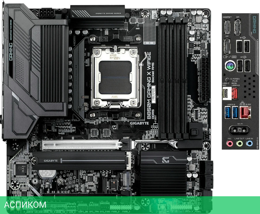 Материнская плата GigaByte B850M Gaming X WIFI6E rev. 1.0