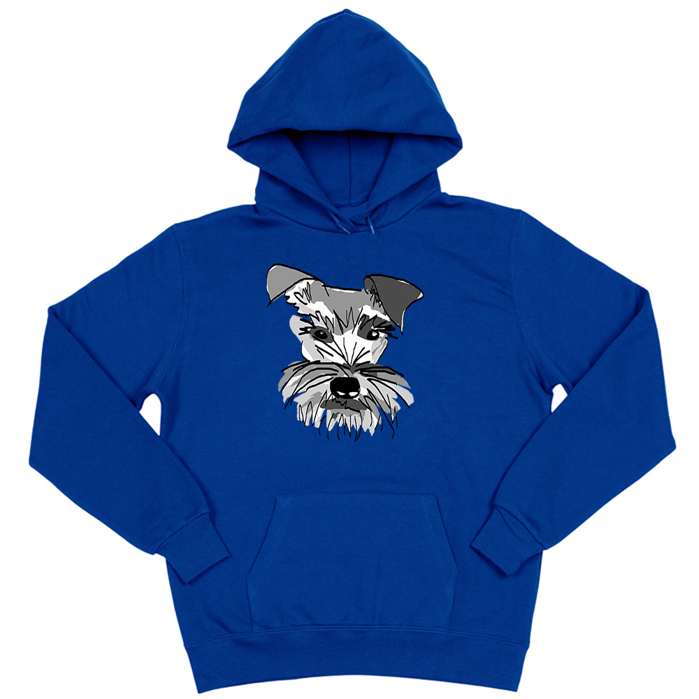 Толстовка "Шнауцер - рисунок"