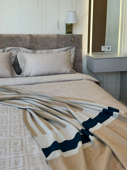 Хлопковый плед 130х180 из коллекции Terra