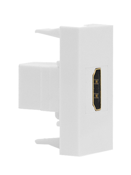 Розетка HDMI,  1мод.,  бел. (22.5х45мм)