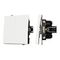 Механизм выключателя двухклавишный проходной SWT-TENDO-MKP2-SFPL-WH (230V, 10A) Arlight 054556