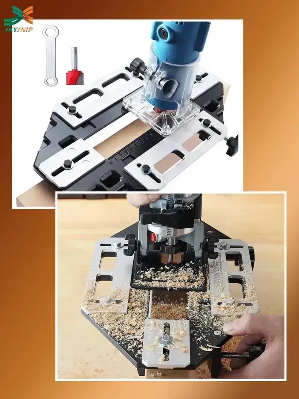 Кондуктор для врезки петель и замков в двери / столярные инструменты