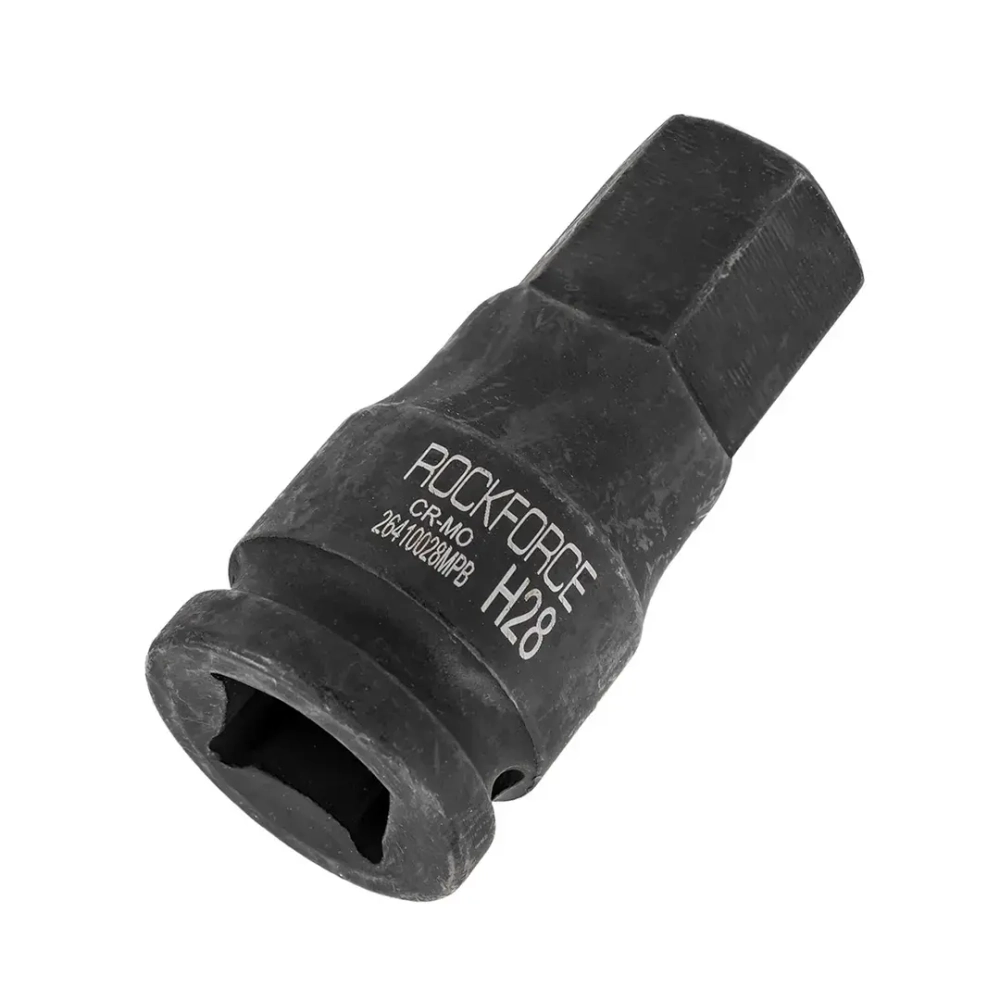 Головка-бита ударная 6-гранная 28мм,3/4'' RockForce RF-26410028MPB