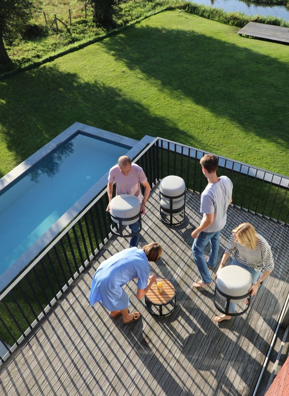 Tumba, комплект антрацит/серый, алюминий