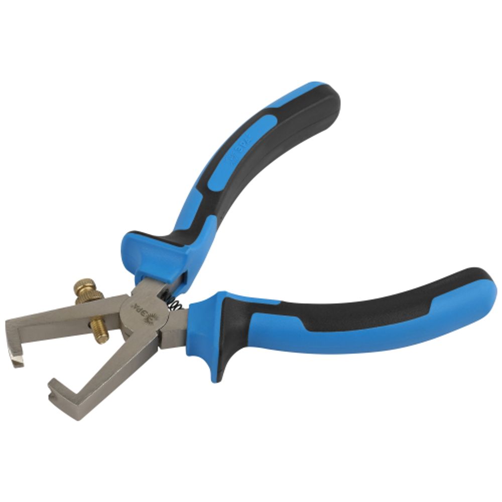 Клещи ЭРА 160 мм для зачистки проводов двухкомпонентные рукоятки | Шарнирно-губцевый инструмент