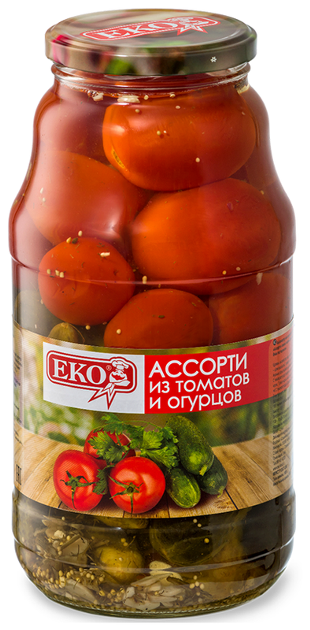 Ассорти из томатов и огурцов "ЕКО" 1800мл