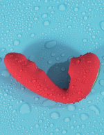 Красный вибратор 13см с вакуумной стимуляцией и нагревом BeYourLover Tara Red TW05R