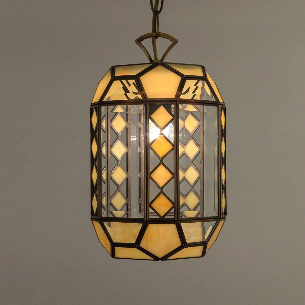 Citilux Фасет CL441111 Подвесной светильник витражный Бронза