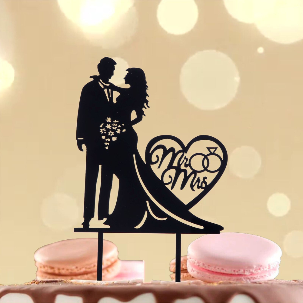 Топпер для торта свадебный