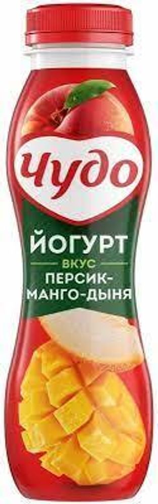 Чудо Йогурт Фруктовый со Вкусом Персик-Манго-Дыня 260г