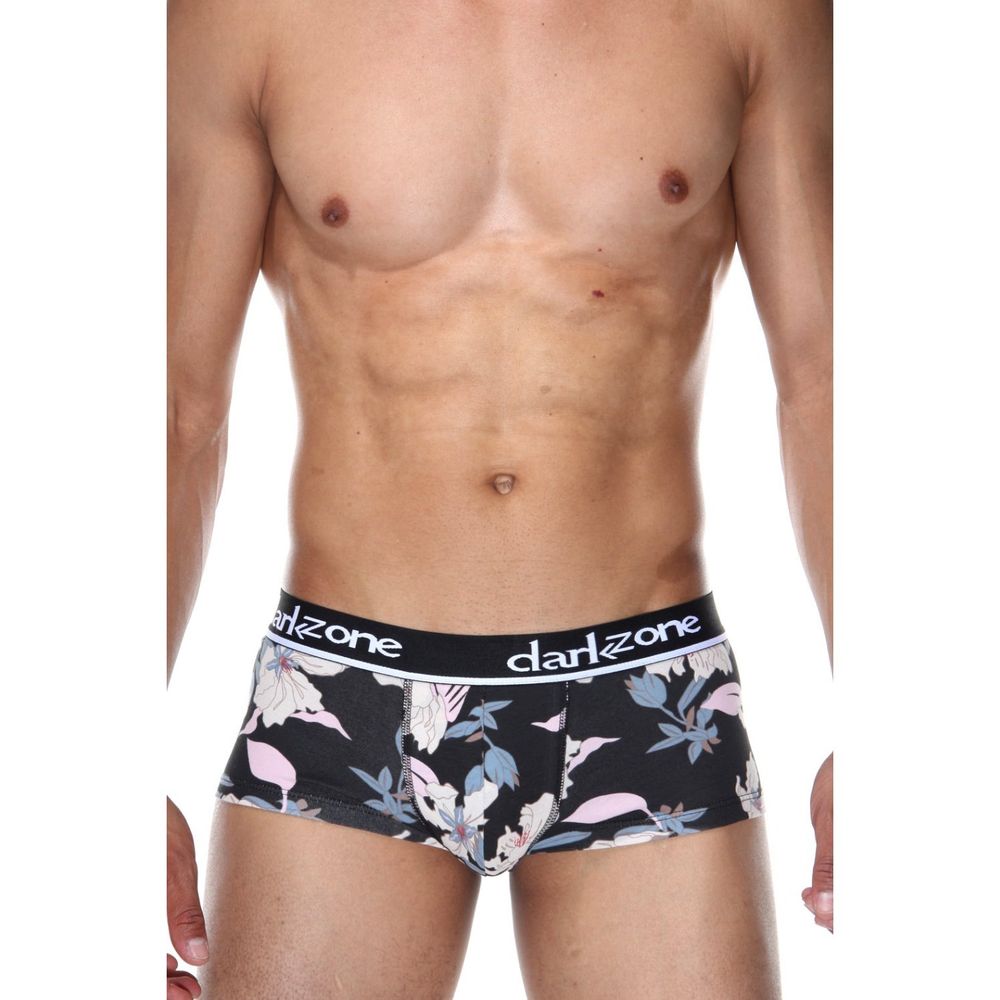 Мужские трусы хипсы черные с принтом DARKZONE DZN3312