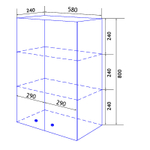 Шкаф подвесной Loranto Моника 60 (CS00049707)