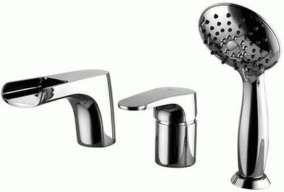 смеситель ванна LEMARK Shift встраиваемый, на 3 отверстия, с аксес. LM4345C
