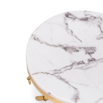 Журнальный стол Woodville Monika 50х55 marble, gold