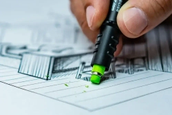 PICA-MARKER 7070 Строительный карандаш автоматический Pica FINE Dry с грифелем 0,9 мм