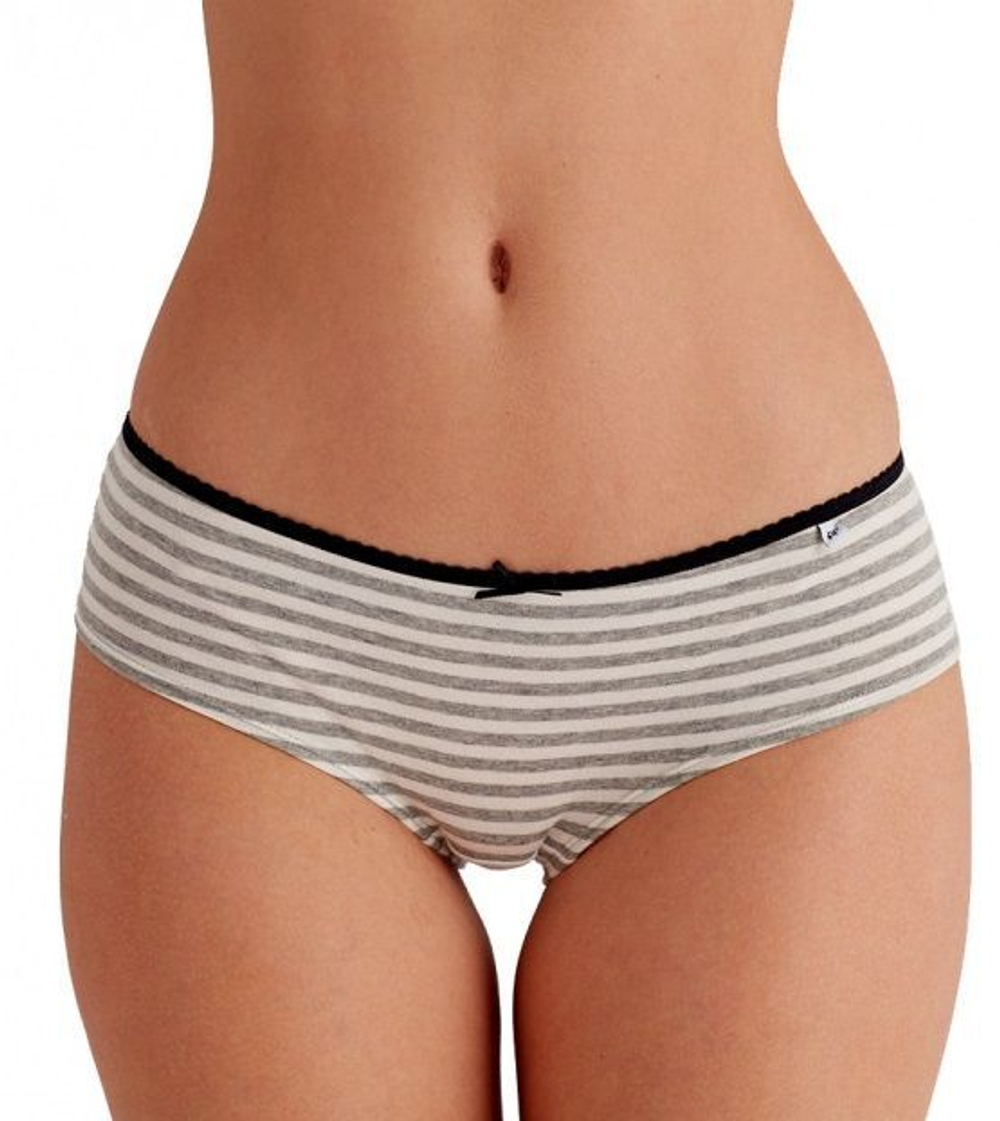 Набор из 3 трусиков-шортиков Alice (Размер: M) (Цвет: серый с чёрным)