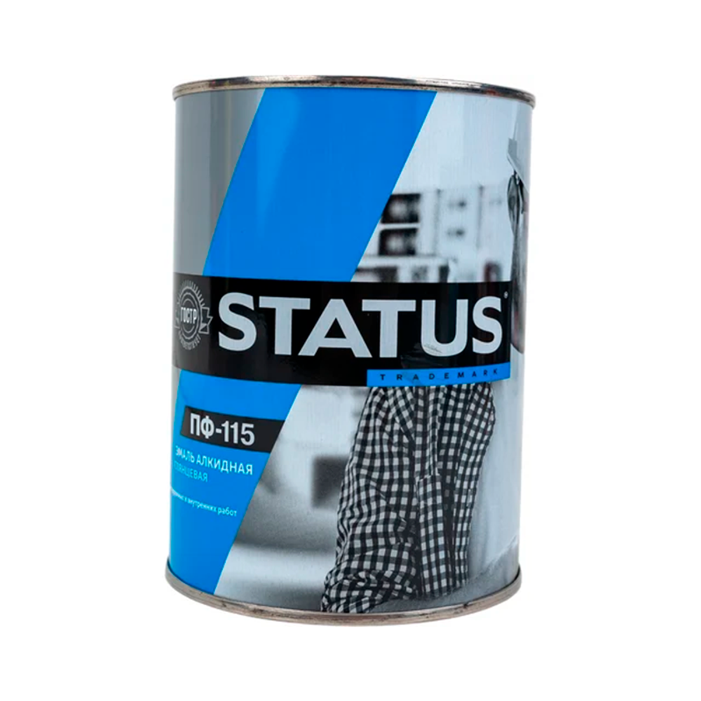 Эмаль ПФ-115 STATUS  БЕЛАЯ   0,8кг