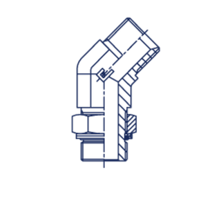 Штуцер FRG45 BSP 1/2 - BSP 1/2