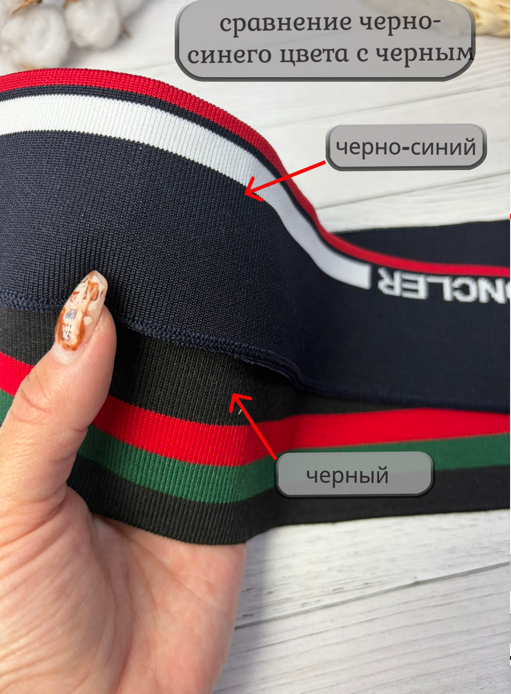 НАБОР Подвязов ДЛЯ ПОЛО черно-синий mon 2шт