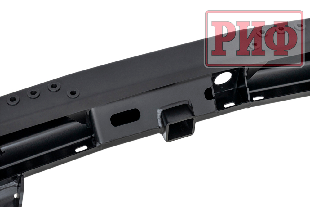 Бампер силовой задний Mitsubishi Pajero IV c квадратом под фаркоп РИФ