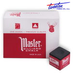 Мел бильярдный "Master" Black 12шт.