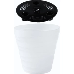 Кашпо для цветов пластиковое 2,25л d-18см «Бархан» Прозрачный