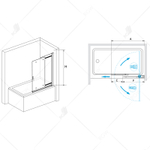 Шторка на ванну RGW SC-44