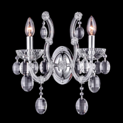 Бра Crystal Lux HOLLYWOOD AP2 CHROME