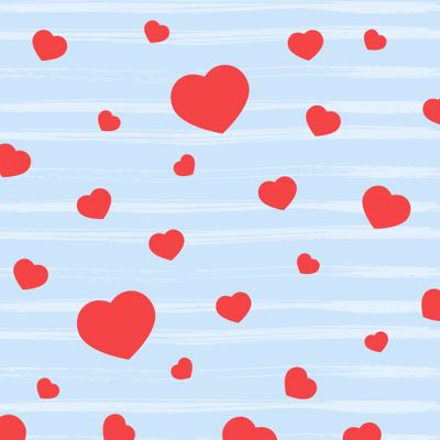 Сердечки на полосках