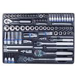 Набор торцевых головок 1/4&quot; и 3/8&quot; с принадлежностями, ложемент, 75 предметов KING TONY 9-5575MR