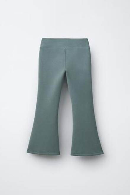 ZARA ЛЕГИНСЫ FLARE ИЗ СМЕСОВОГО МОДАЛА, ЗЕЛЕНЫЙ