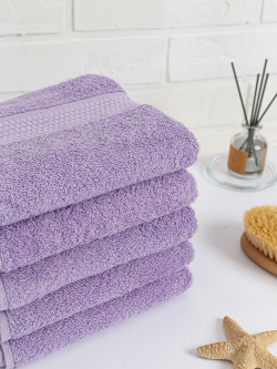 Полотенце махровое, г/к, 100х150, арт. 100-150 BS, 400 гр/м2, цвет: 805-насыщ.сирень,