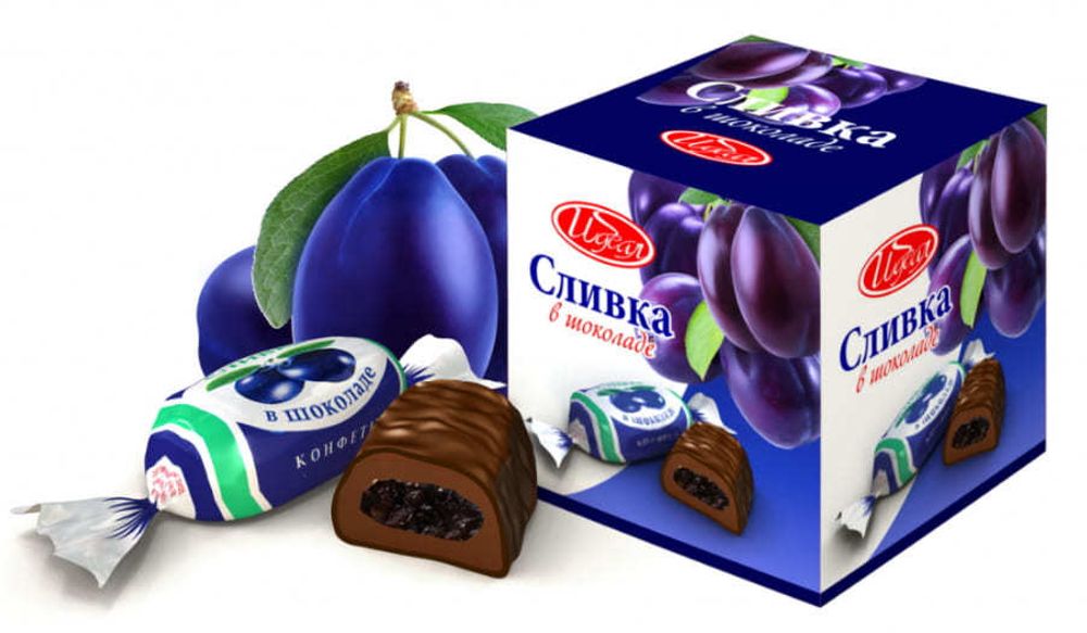 Белорусские конфеты &quot;Сливка в шоколаде&quot; 290г. Идеал - купить с доставкой на дом по Москве и области