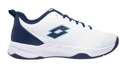 Теннисные кроссовки Lotto Mirage 600 ALR - all white/navy blue
