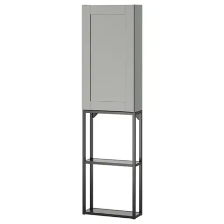Комбинация для ванной - IKEA ENHET, 40х17х150 см, серый/антрацит, ЭНХЕТ ИКЕА