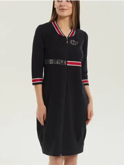 Халат трикотажный на молнии