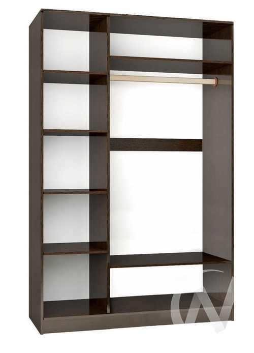 Шкаф 3-х створчатый Спальня Эрика (венге/дуб молочный)