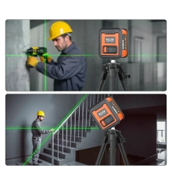 Лазерный уровень/нивелир Зеленыйлуч,2 линии ААА*3