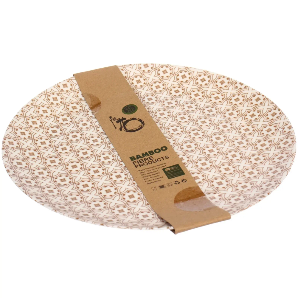 Тарелка «Eco Life» 25см, цветы